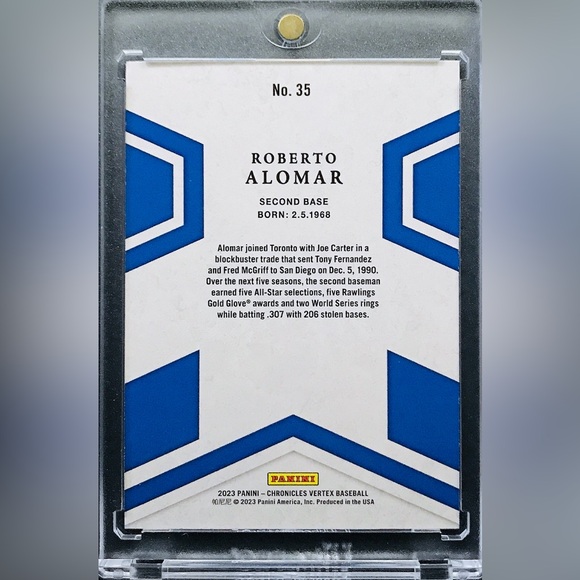 Roberto Alomar - 2023 Panini Chronicles Vertex #35 - Picture 2 of 2
